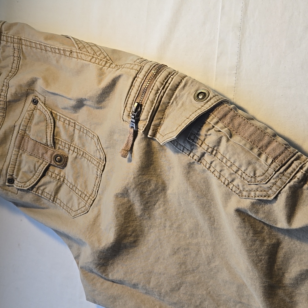 Natural Reflections Tan Cargo Pants for Women - Picture 3 of 15